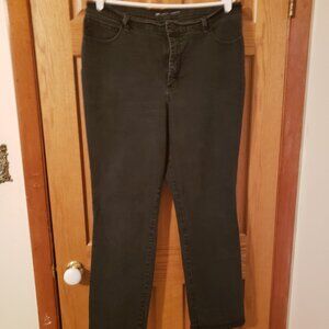 Lee Black Classic Fit Straight Leg 16 Medium - pre-worn